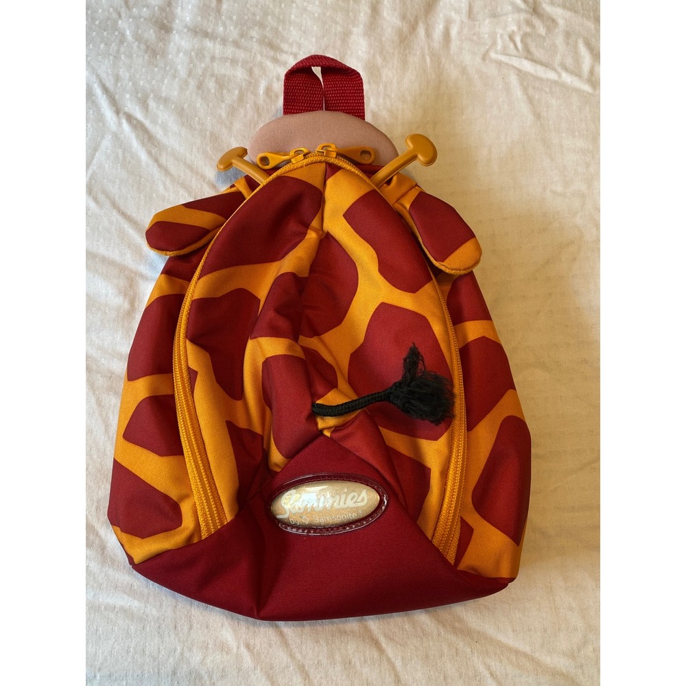 Sammies by Samsonite Giraffe Toddler Backpack Orange Red Animal Kids Bag